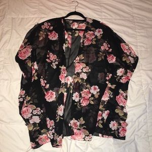Forever 21 PLUS size flower kimono